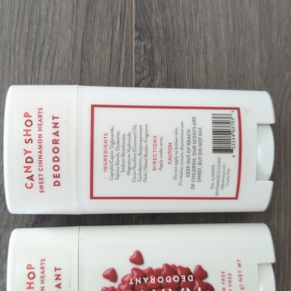 Native Candy Shop Deodorant - Sweet Cinnamon Hearts 2 Pack Bundle - Picture 2 of 2